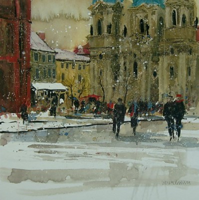 Limited Edition Prints Artist Susan Brown - February, Prague